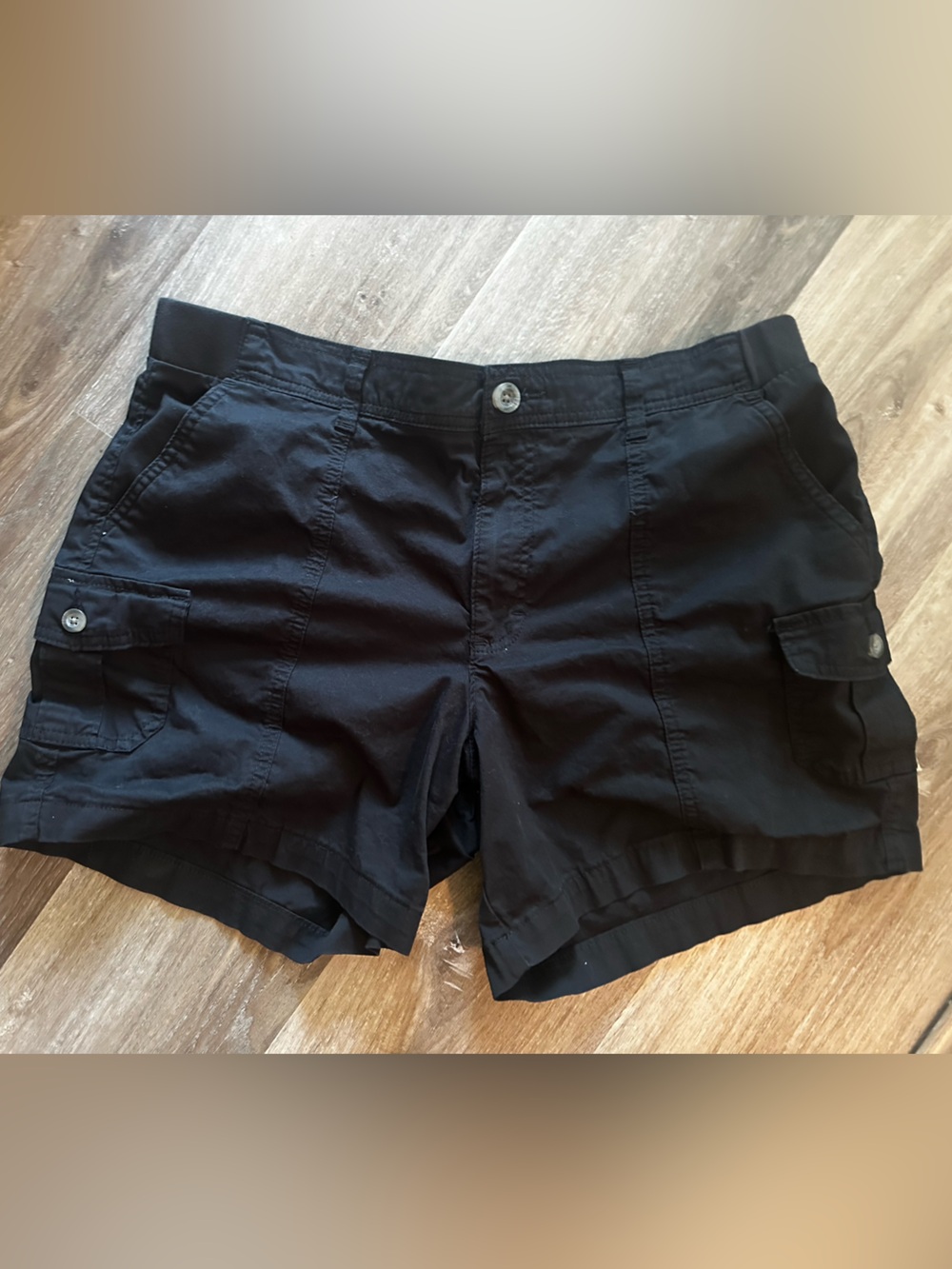 Lee Black Women's Casual Cargo Shorts